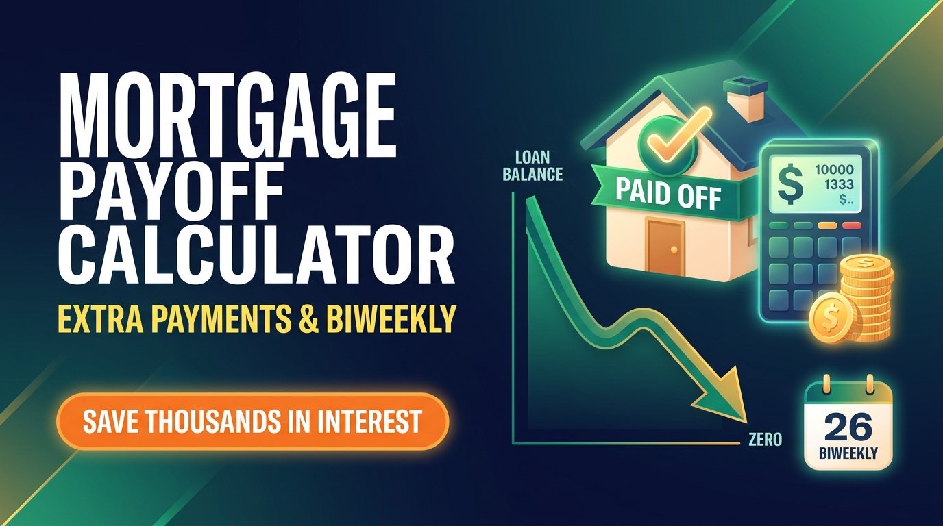 Mortgage Payoff Calculator — Extra Payments & Biweekly
