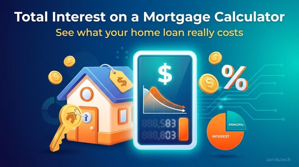 Total Interest on a Mortgage Calculator